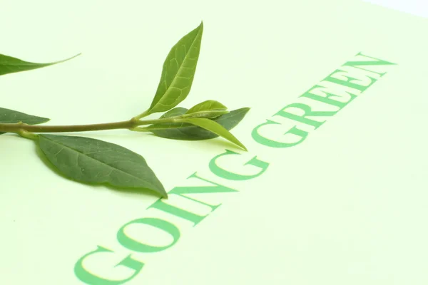 Indo verde — Fotografia de Stock