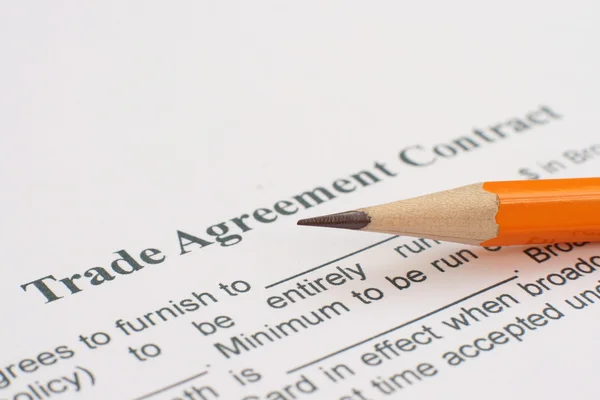 Trade agreement — Stock Photo, Image
