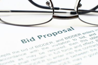 Bid proposal form clipart