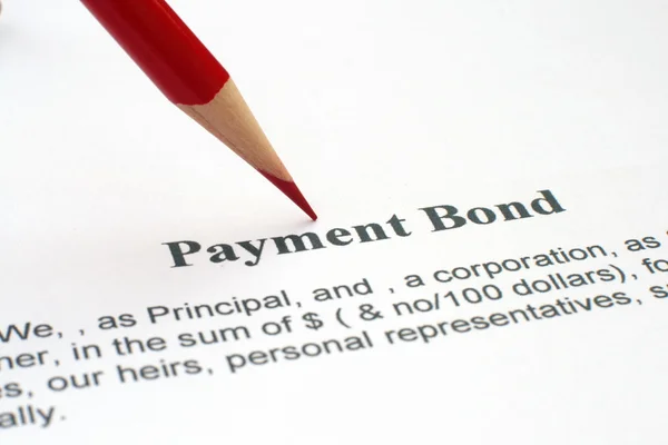 Payment bond — Stock Photo, Image