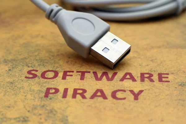 Conceito de pirataria Web — Fotografia de Stock