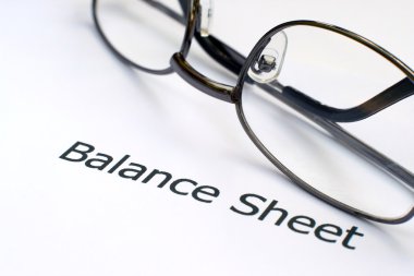 Balance sheet clipart