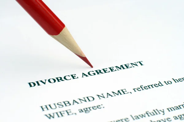 Accordo di divorzio — Foto Stock