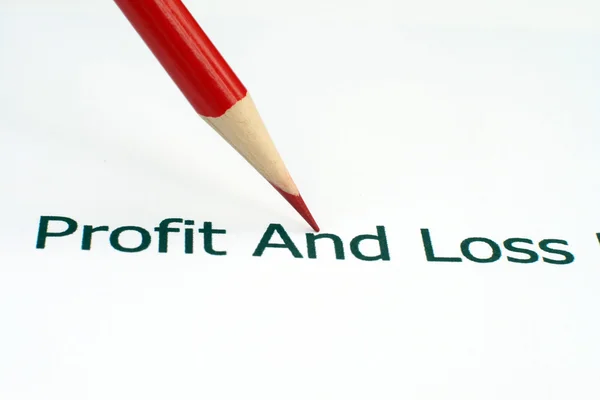 Profit and loss — Stock Photo, Image
