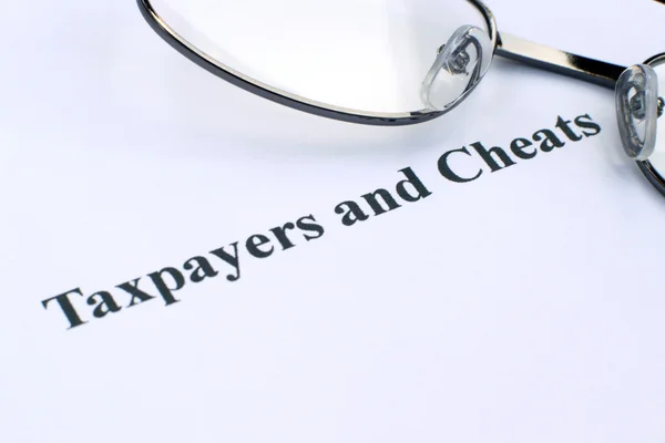 Stock image Taxpayers and cheats