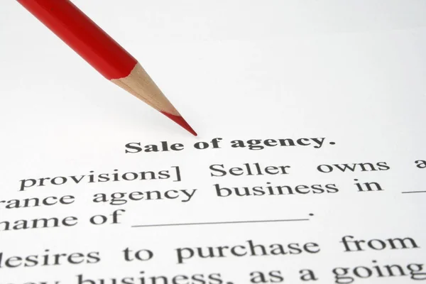 Verkauf der Agentur — Stockfoto
