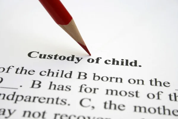 Custodia del niño — Foto de Stock
