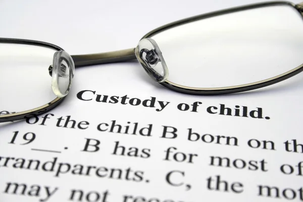Custódia da criança — Fotografia de Stock
