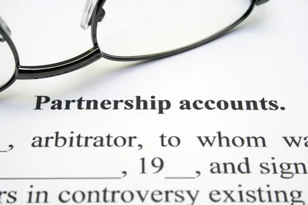 Konto partnerstwa — Zdjęcie stockowe