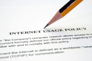 Internet usage policy clipart