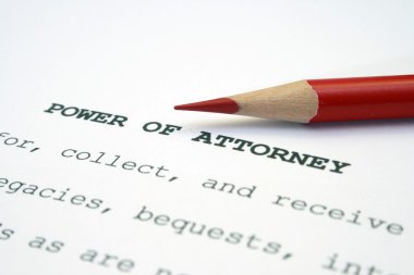 Power of attorney clipart