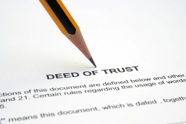 Deed of trust — Stock Photo, Image