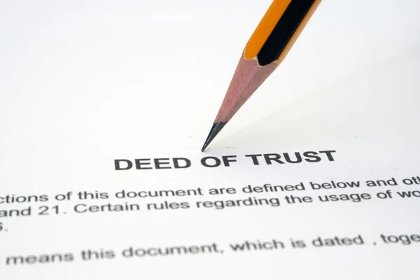Deed of trust — Stock Photo, Image