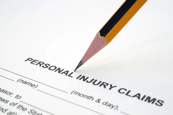 Personal injury claim — Stock Photo, Image
