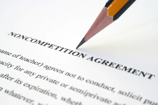 Συμφωνία noncompetition — Φωτογραφία Αρχείου