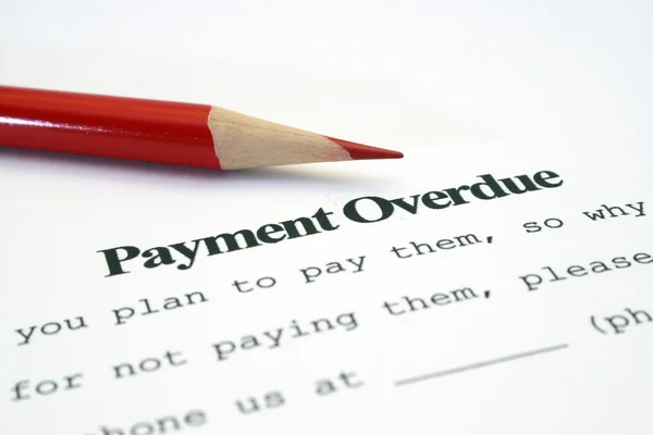 Payment overdue — Stock Photo, Image