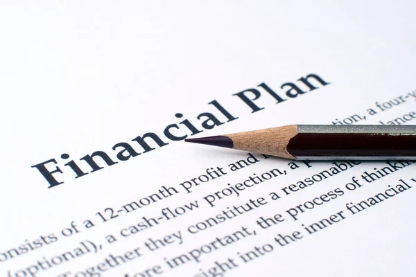 Plan finansowy — Zdjęcie stockowe