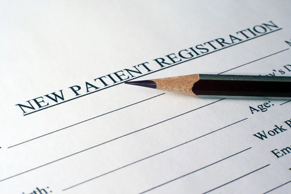 Formulario de registro del paciente — Foto de Stock