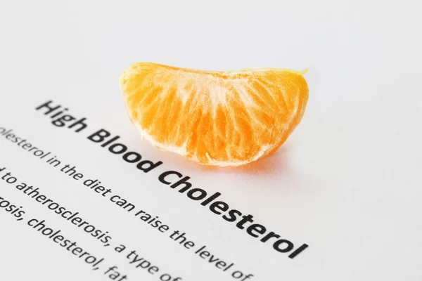 Hoher Cholesterinspiegel im Blut — Stockfoto