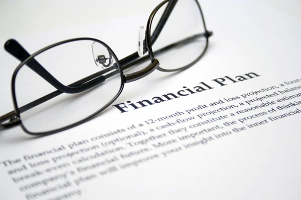 Financial plan — Stock Photo, Image