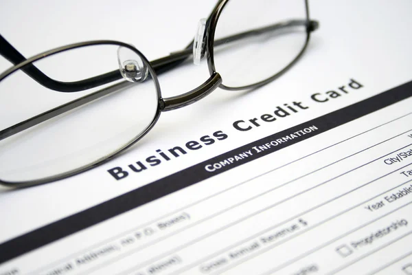 Demande de carte de crédit professionnelle — Photo