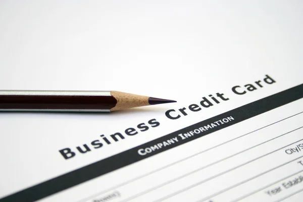 Demande de carte de crédit professionnelle — Photo