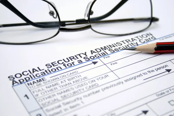 Social security application — Stock Photo, Image