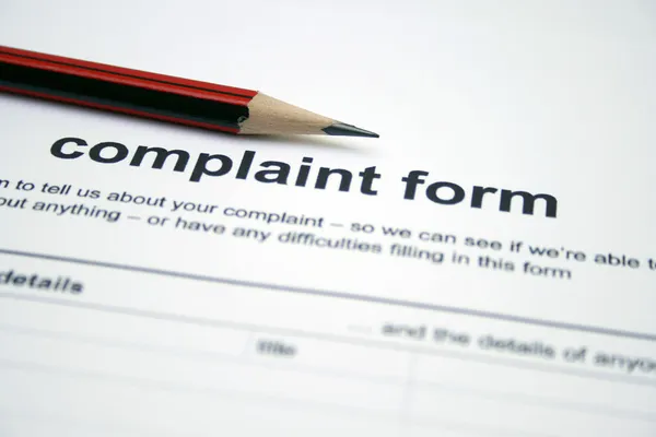 Complaint form — Stock Photo, Image