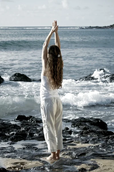 stock image Yoga Upward Salute