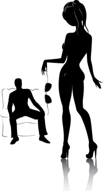 Striptease clipart