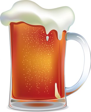 Dark beer mug clipart