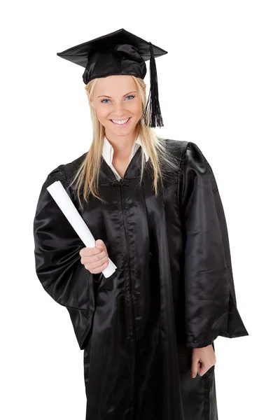 Belle étudiante diplômée — Photo