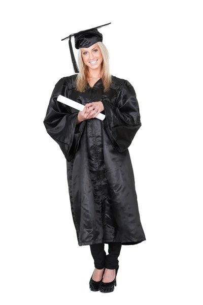 Hermosa estudiante femenina graduándose —  Fotos de Stock