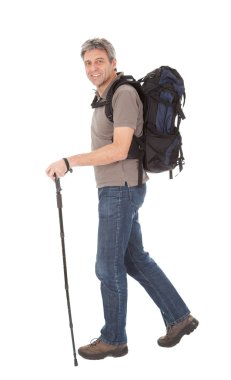 üst düzey adam sırt çantası ve Polonyalılar hiking