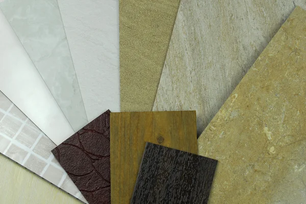 Plastic marble panels samples — Stock Photo, Image