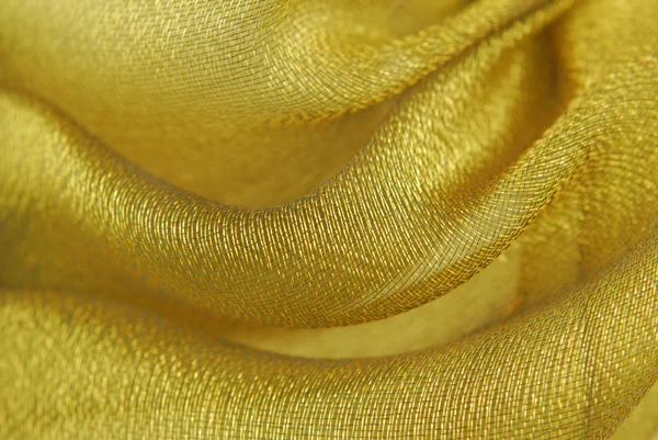 Textura de tecido dourado — Fotografia de Stock