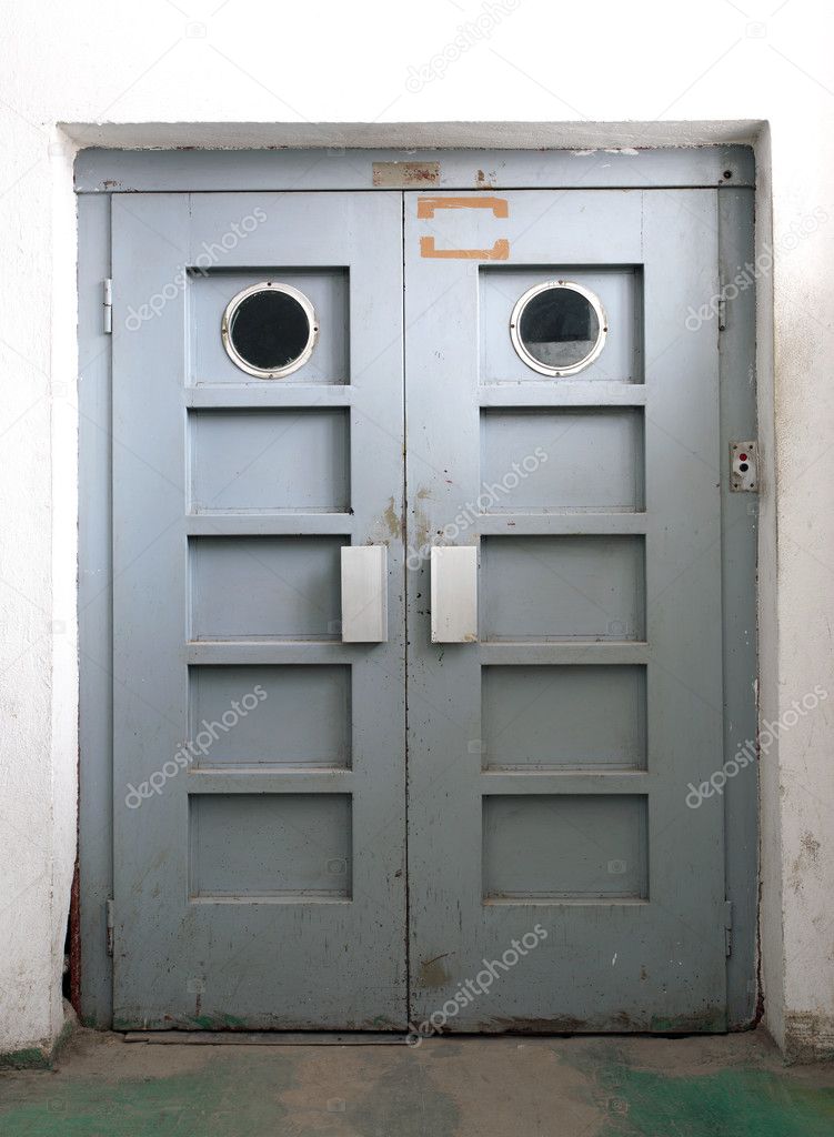 Old elevator door