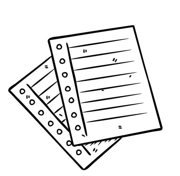 Paper note — Stock Vector