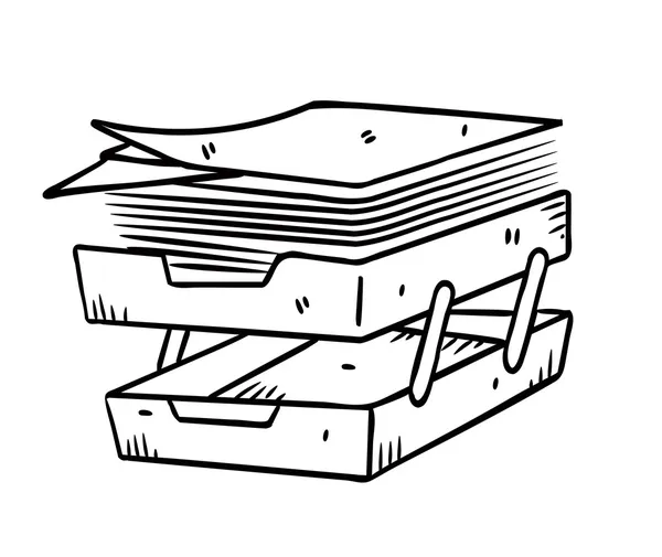 Бумажный поднос — стоковый вектор