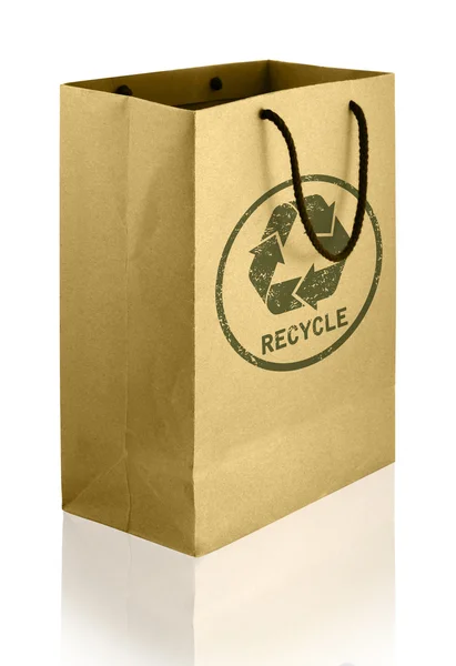 Recycle papieren zak — Stockfoto