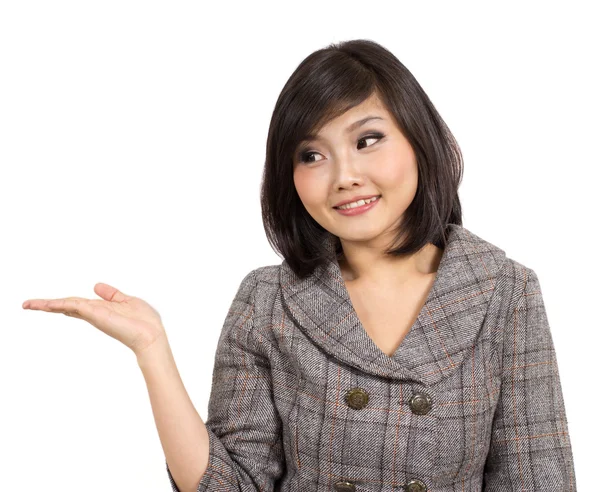 stock image Young businesswoman presentation