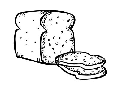 Bread doodle clipart