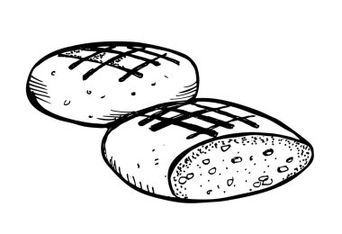 Bread doodle clipart