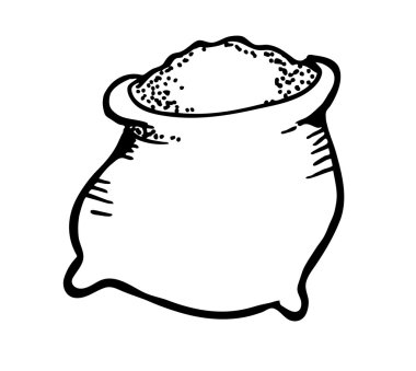 Sack of sugar doodle clipart