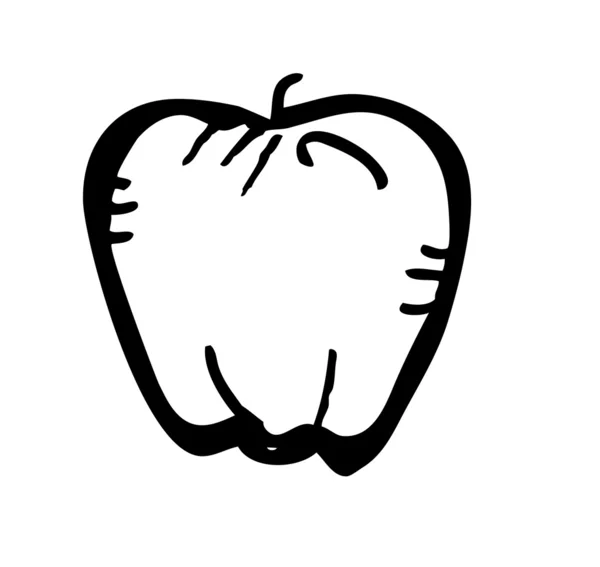Scarabocchio di mela — Vettoriale Stock