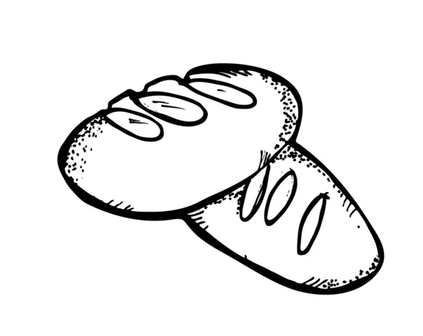 Ekmek doodle — Stok Vektör