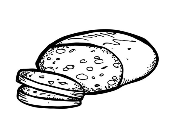 Doodle kenyér — Stock Vector