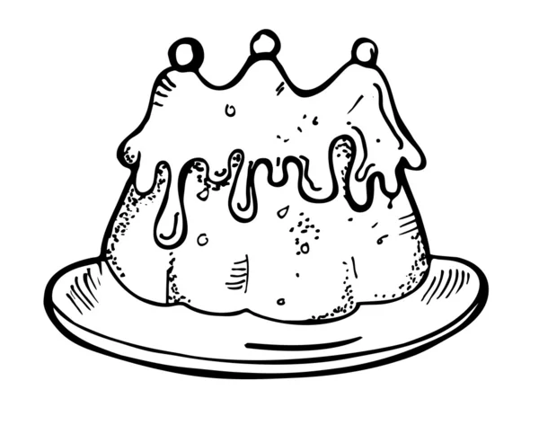 蛋糕涂鸦 — 图库矢量图片