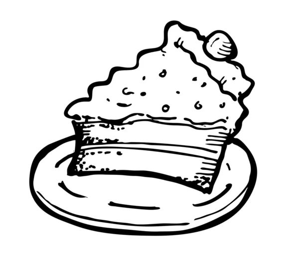 Gâteau doodle — Image vectorielle