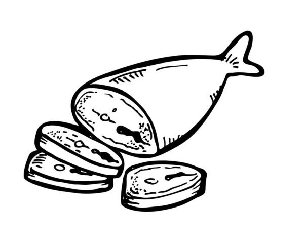 Сира риба — стоковий вектор